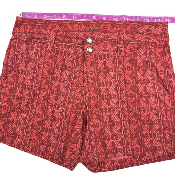 Columbia Omnishield Saturday Trail Aztec Patterned Shorts Size 6 - Picture 4 of 7